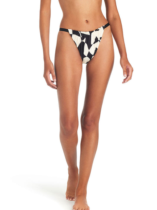 Abstract Island Hipster Bikini Bottom White Sand